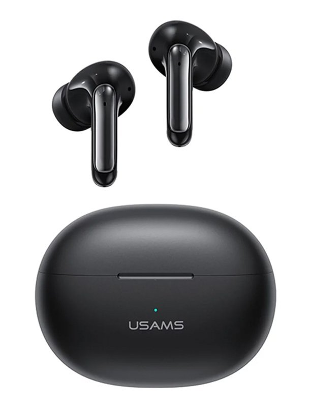 USAMS earphones με θήκη φόρτισης US-XD19, TWS, ENC, Φ13mm, μαύρα 6895