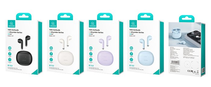 USAMS earphones με θήκη φόρτισης US-YO17, True Wireless, Φ13mm, μαύρα 6064 - Image 6