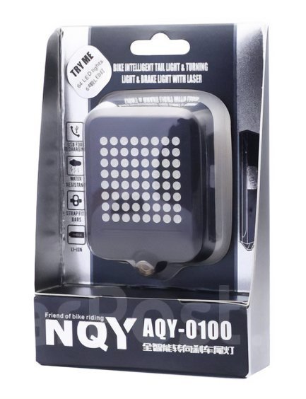Έξυπνος οπίσθιος φωτισμός ποδηλάτου , LED, μπαταρία, USB, μαύρο 2150 - Image 4