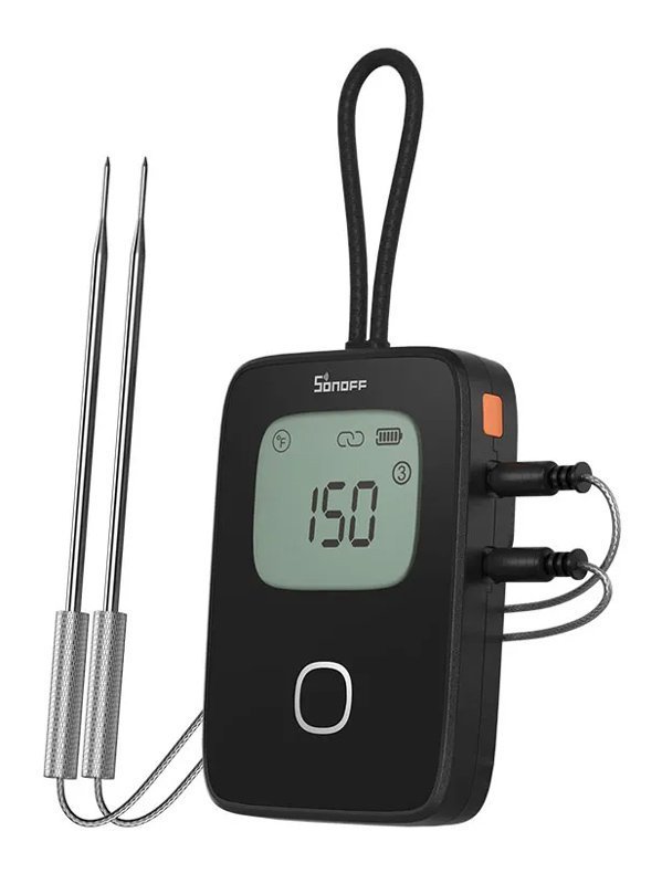 SONOFF smart θερμόμετρο barbeque  με 2x αισθητήρες, έως 300 °C, μαύρο 8571