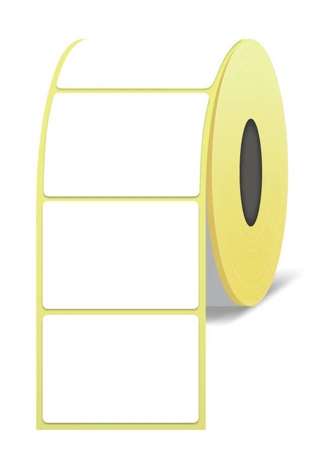 BURN OUT ρολό θερμικών αυτοκόλλητων ετικετών , 58x43mm, 700 ετικέτες, λευκό 9200