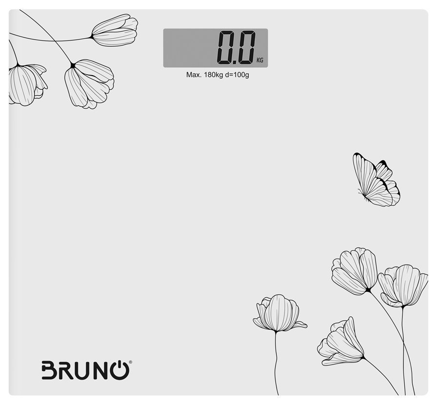 BRUNO ψηφιακή ζυγαριά , έως 180kg, λευκή 2468