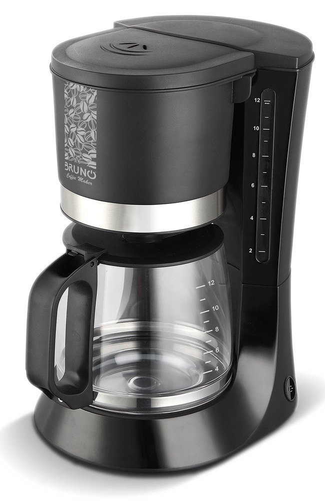 BRUNO καφετιέρα φίλτρου , 680W, έως 12 φλυτζάνια, 1.2L, μαύρη 3886