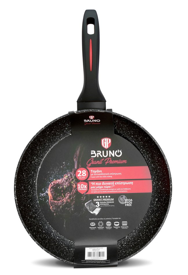 BRUNO τηγάνι Granit Premium  με αντικολλητική επίστρωση, 28cm 4179