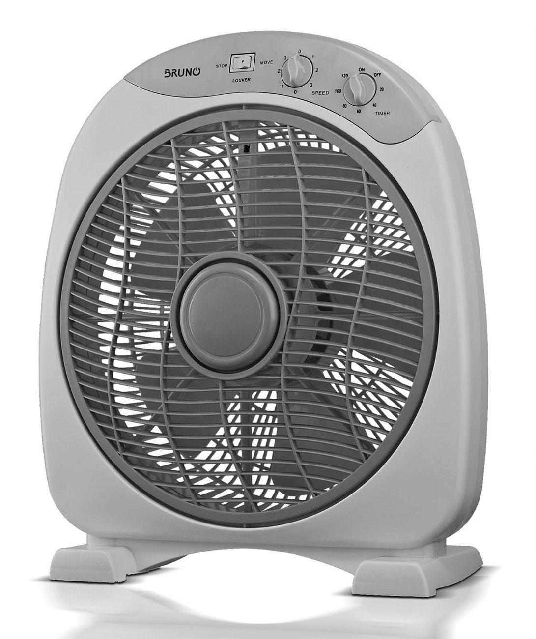 BRUNO ανεμιστήρας Box Fan , επιτραπέζιος/δαπέδου, 38W 32cm, γκρι 6316