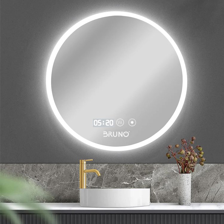 BRUNO καθρέφτης μπάνιου LED , στρόγγυλος, 24W, Φ80cm, IP67 7095 - Image 2