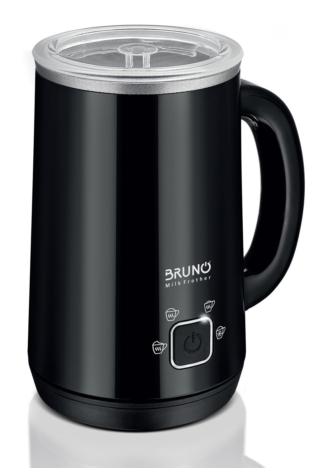 BRUNO συσκευή 4 σε 1 για ζεστό-κρύο αφρόγαλα , 280ml, 500W, ILAG επίστρωση, OTTER controler, μαύρη 7098