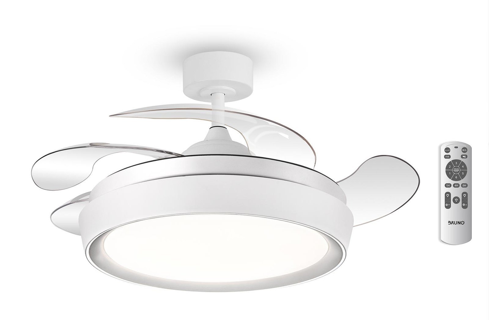 BRUNO ανεμιστήρας οροφής με LED φως , AC 82W, 42", Φ107x47εκ, λευκός 8049