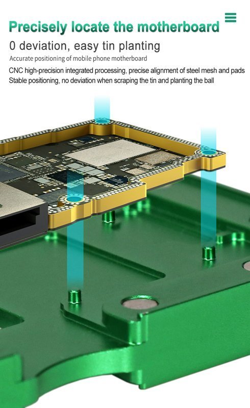 vasi episkeyis motherboard gia iPhone, me BGA stencils 3071 Smartphone tools 3