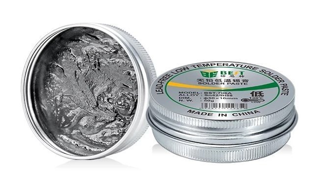 BEST πάστα συγκόλλησης , lead-free, low temperature 138°, 50g 3480