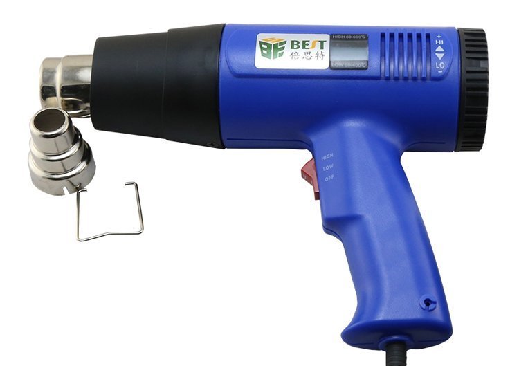BEST Πιστόλι θερμού αέρα , LCD, 1600W, μπλε 2077