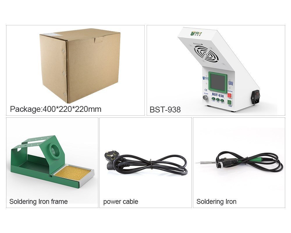 Soldering Station me stathmo aporofisis kapnoy kai LED fos 1051 Stathmos sygkollisis 6
