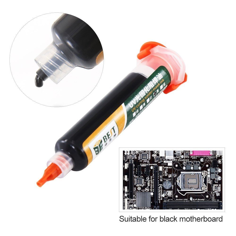 PCB Repairing UV Solder mask ink, 10cc, mayro 1046 Pasta sygkollisis 2