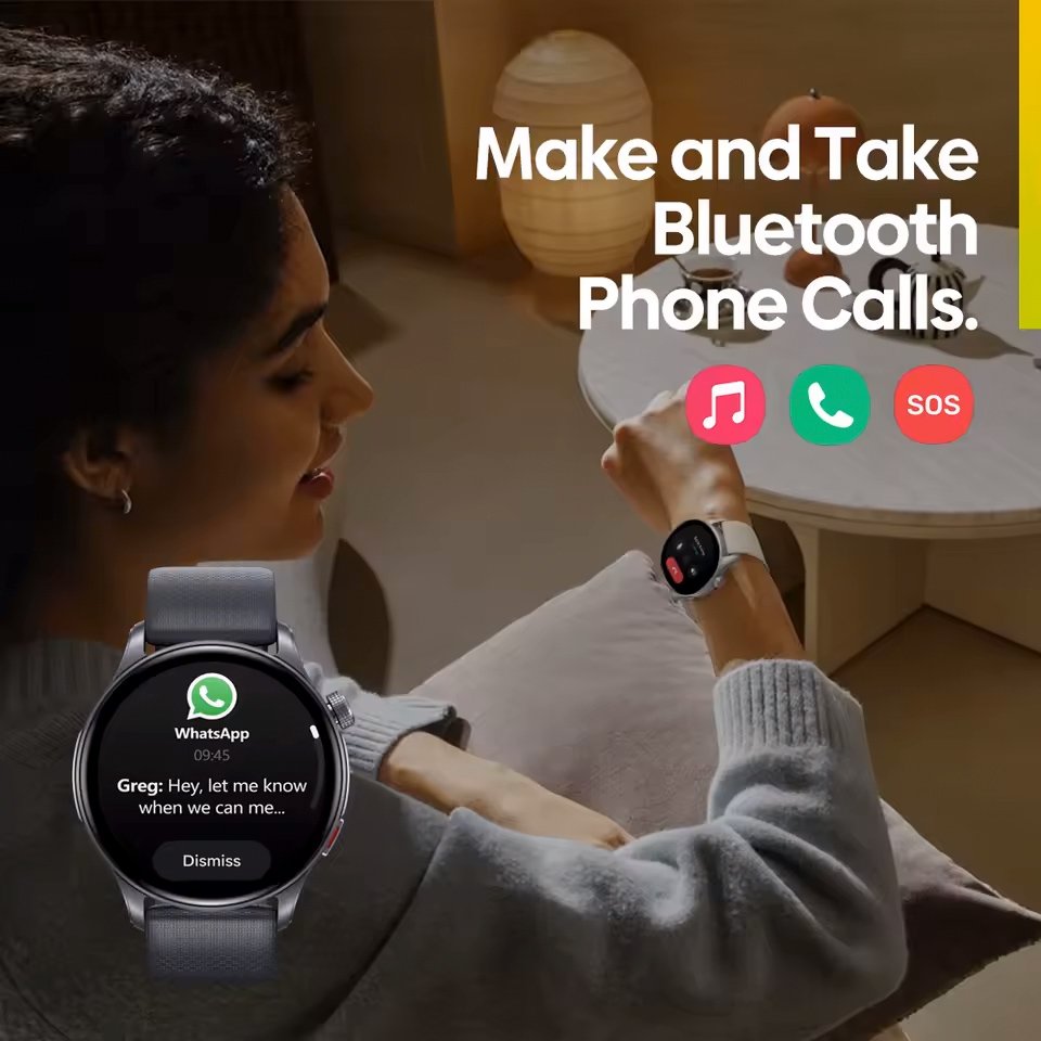 ZELAZE smartwatch talk 3 GPS, heart rate, 1.43" AMOLED, GPS, 3 ATM, gkri 9072 Gkri 2