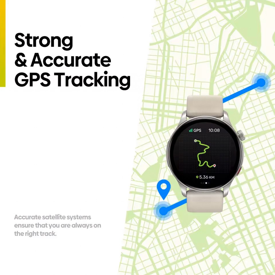 ZELAZE smartwatch talk 3 GPS, heart rate, 1.43" AMOLED, GPS, 3 ATM, gkri 9072 Gkri 3