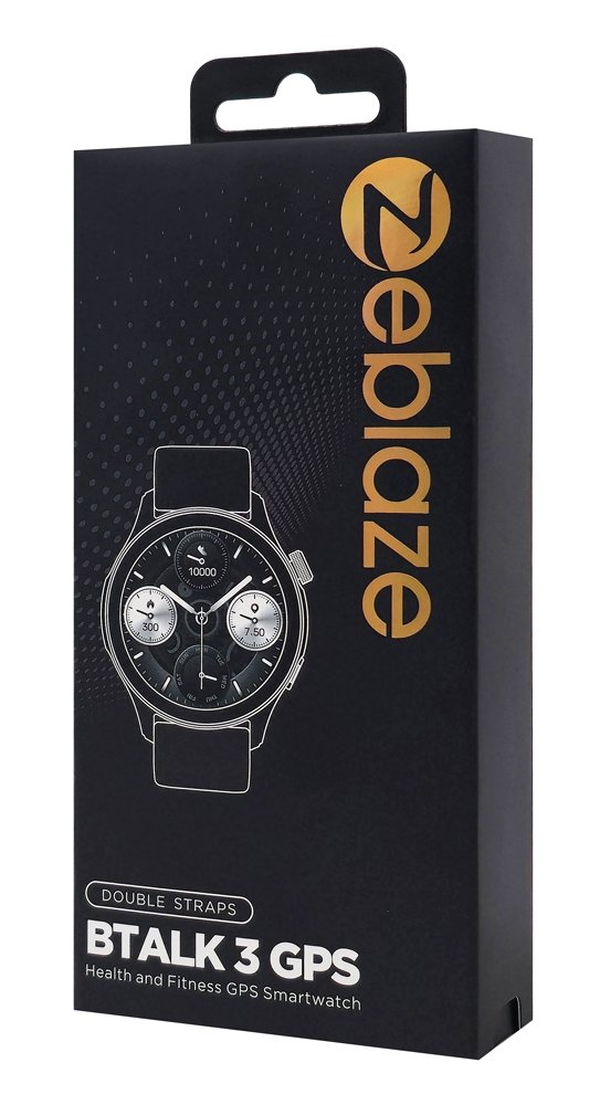 ZELAZE smartwatch talk 3 GPS, heart rate, 1.43" AMOLED, GPS, 3 ATM, gkri 9072 Gkri 7