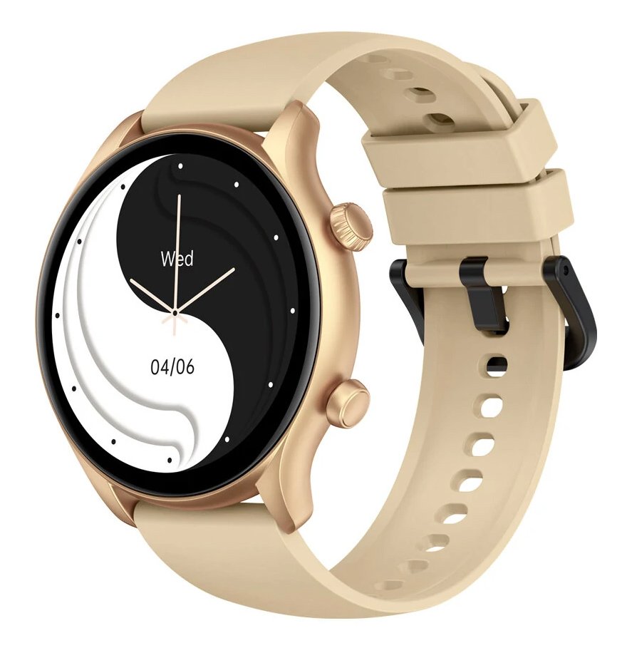 ZELAZE smartwatch talk 3 Plus, heart rate, 1.39" IPS, χρυσό