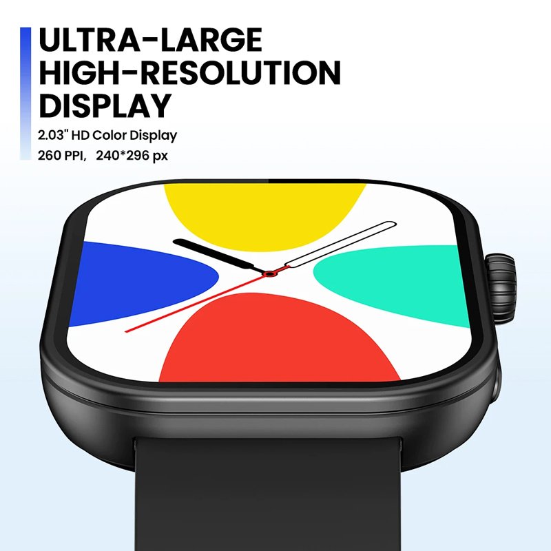 ZELAZE smartwatch talk Plus, heart rate, 2.03" IPS, IP68, mayro 6879 Mayro 3