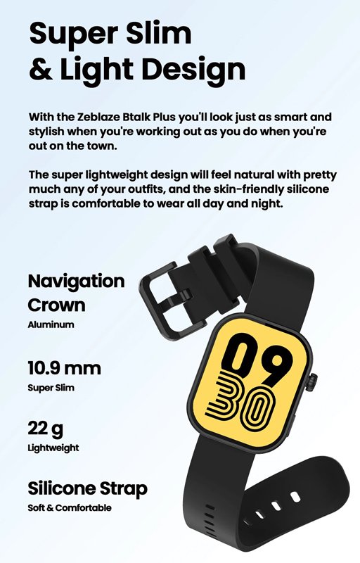 ZELAZE smartwatch talk Plus, heart rate, 2.03" IPS, IP68, mayro 6879 Mayro 7