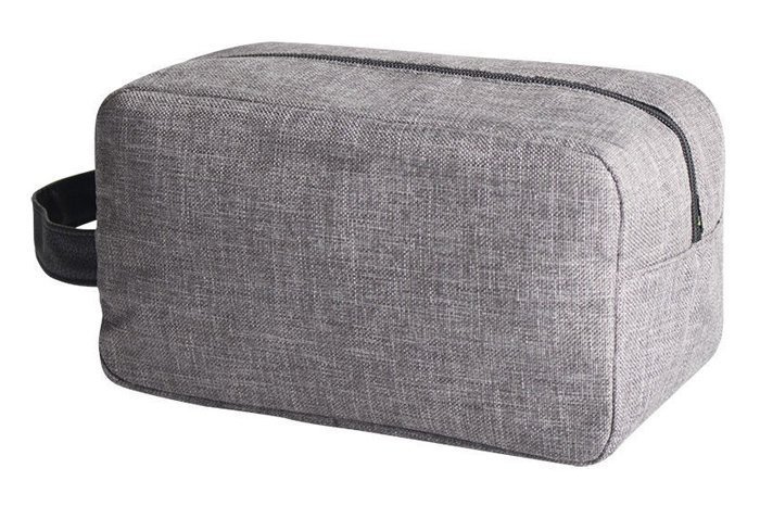 Τσαντάκι καλλυντικών με χειρολαβή , 24 x 10.5 x 13cm, γκρι 2807