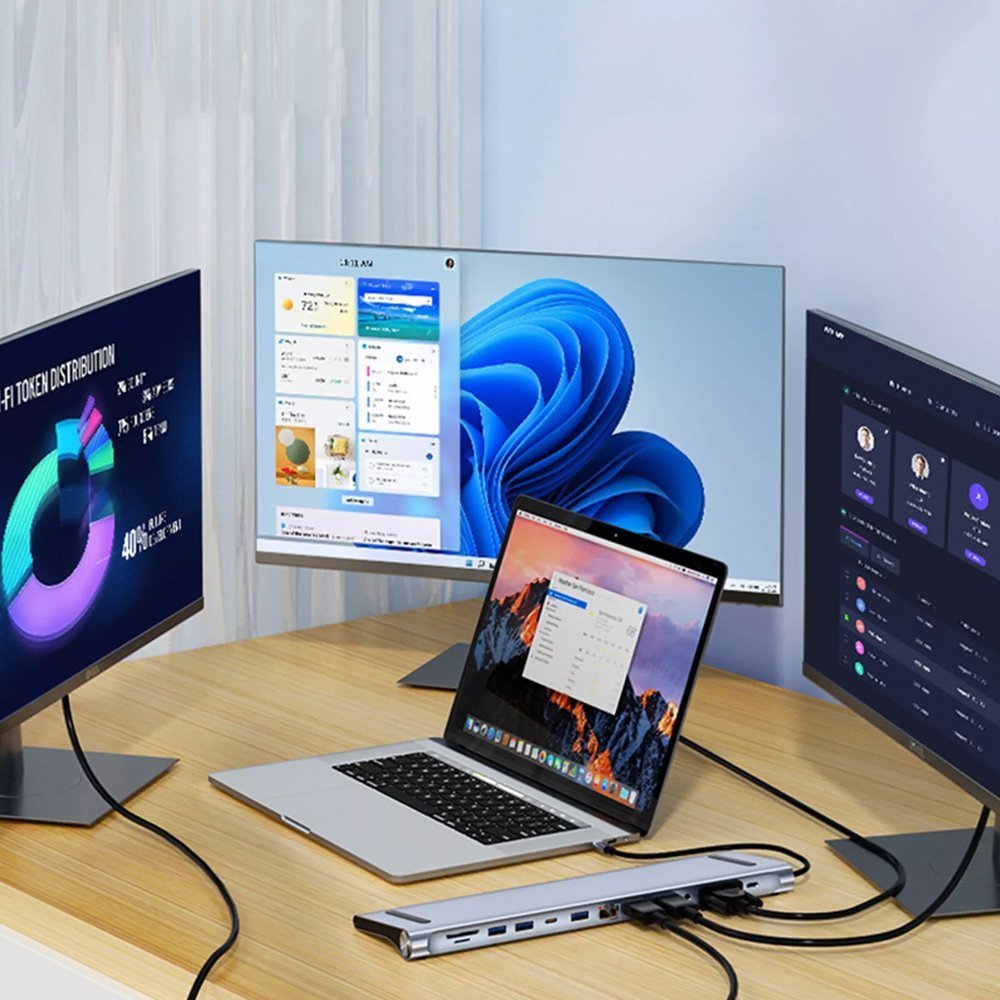 docking station, 12 thyron, vasi laptop, USB-C, gkri 5125 USB-C