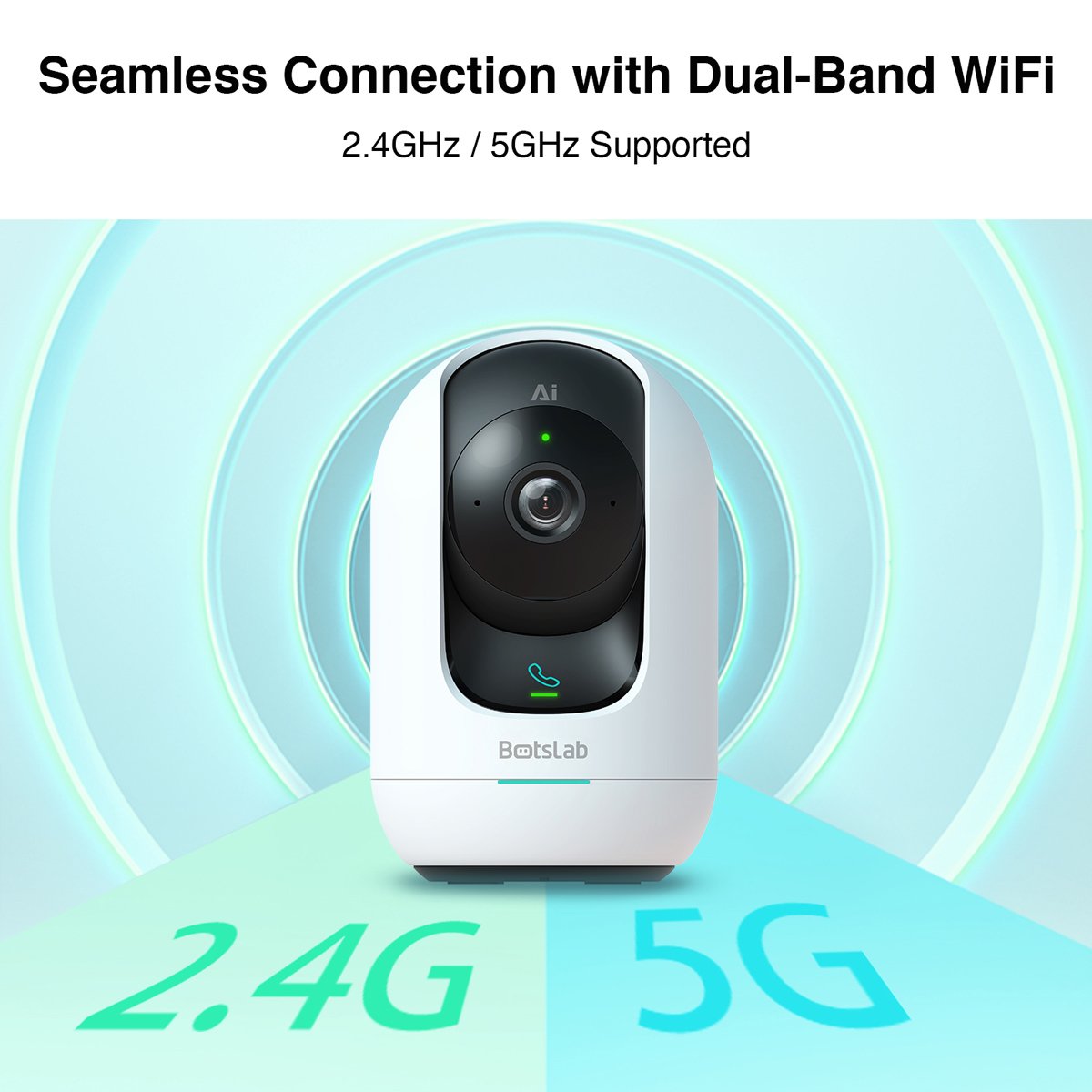 BOTSLAB smart κάμερα , 5MP/3K, WiFi, 360° PTZ, SD 6802 - Image 11
