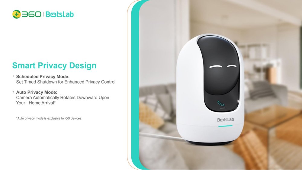 BOTSLAB smart κάμερα , 5MP/3K, WiFi, 360° PTZ, SD 6802 - Image 14