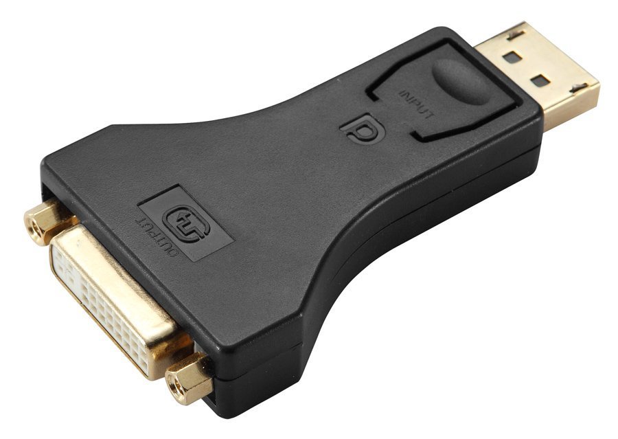 POWERTECH αντάπτορας DisplayPort σε DVI , passive 1080p, μαύρος 2459