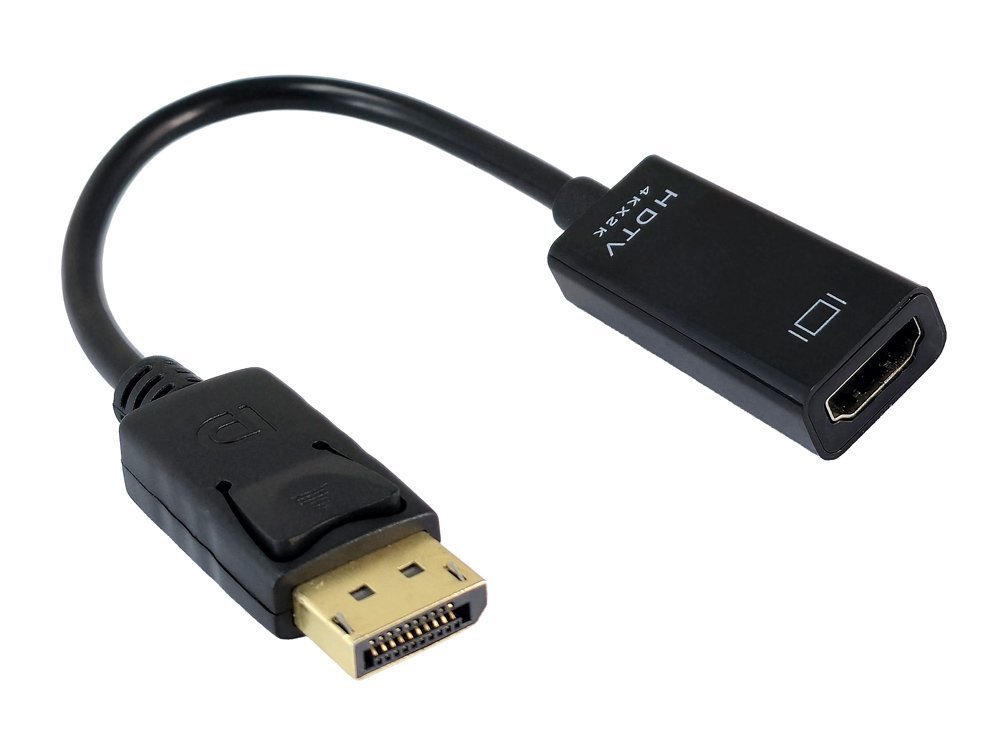 POWERTECH αντάπτορας DisplayPort σε HDMI , 4K/60Hz, 0.1m, μαύρος 8749