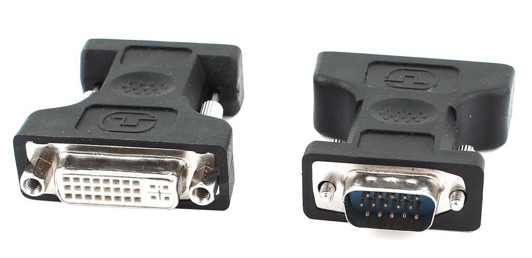 POWERTECH αντάπτορας VGA σε DVI 24+5 , συμβατό με 24+1, μαύρος 719