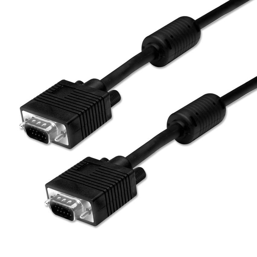 POWERTECH καλώδιο VGA 15pin M-M , 1080p, Copper, 3+6, 5m, μαύρο 1137