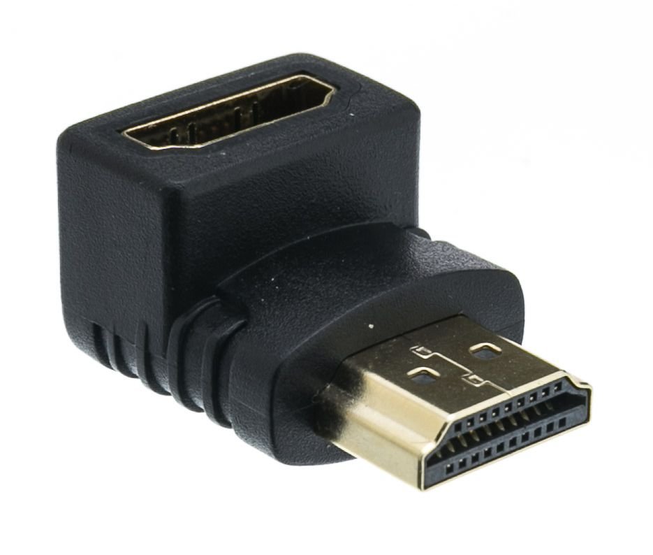 POWERTECH αντάπτορας HDMI , γωνιακός 90°, μαύρος 491