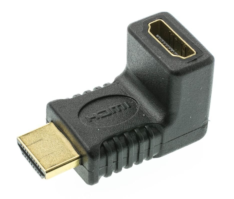 POWERTECH αντάπτορας HDMI , γωνιακός 90°, μαύρος 494