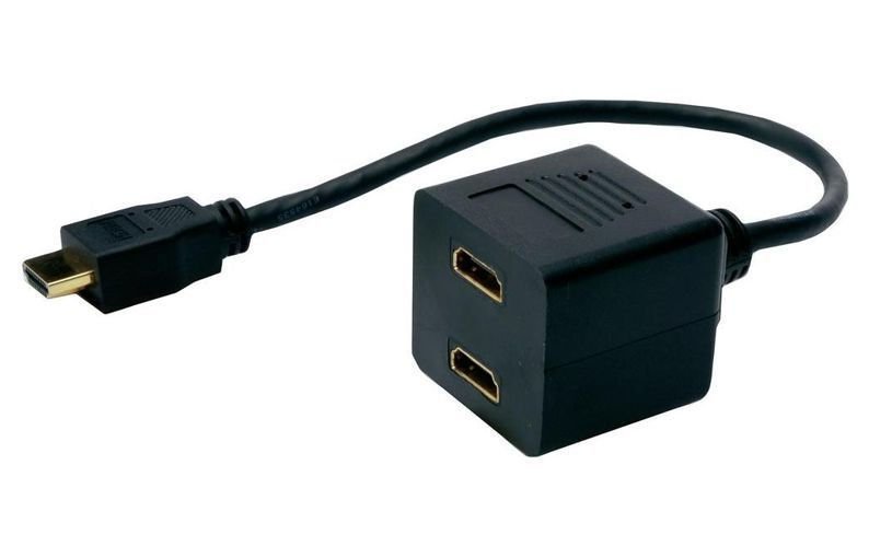 POWERTECH HDMI splitter , 2 σε 1, μαύρο 595