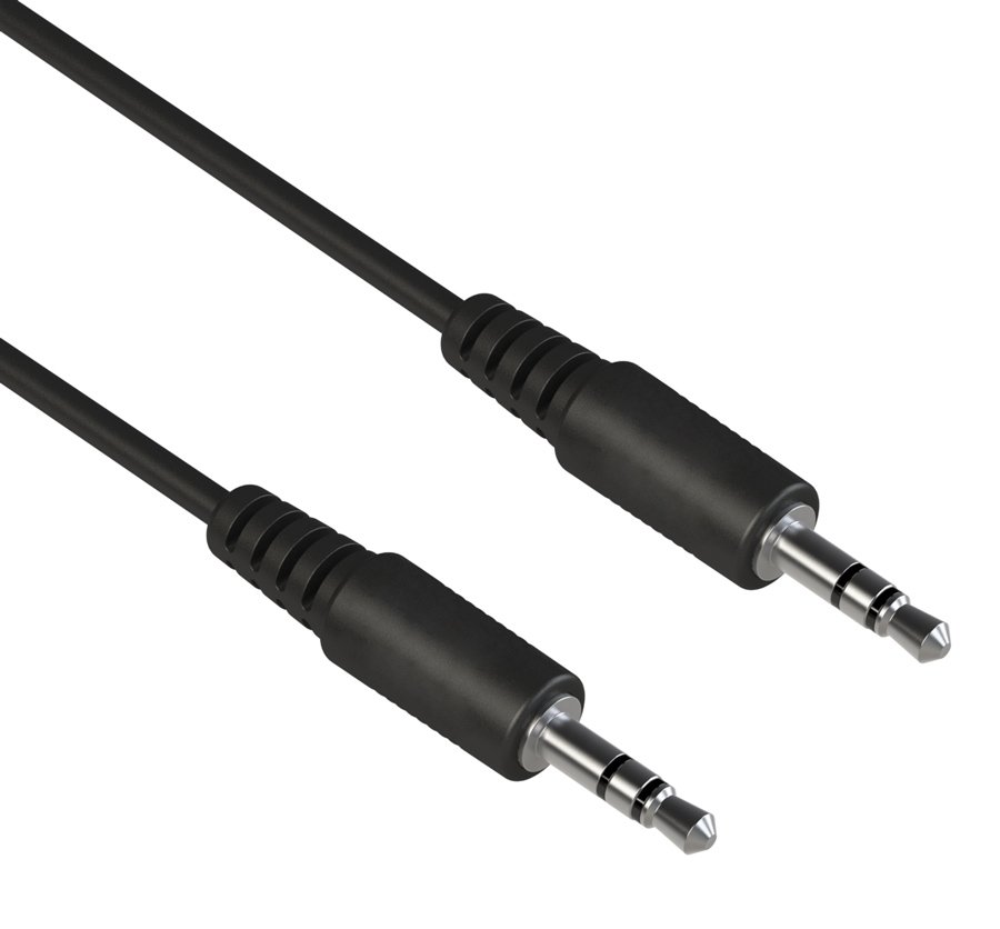 POWERTECH καλώδιο ήχου 3.5mm , AUX, nickel plated, 10m, μαύρο 5486