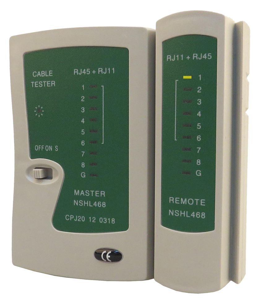 POWERTECH tester καλώδια δικτύου & τηλέφωνου  για RJ11/RJ12/RJ45 507