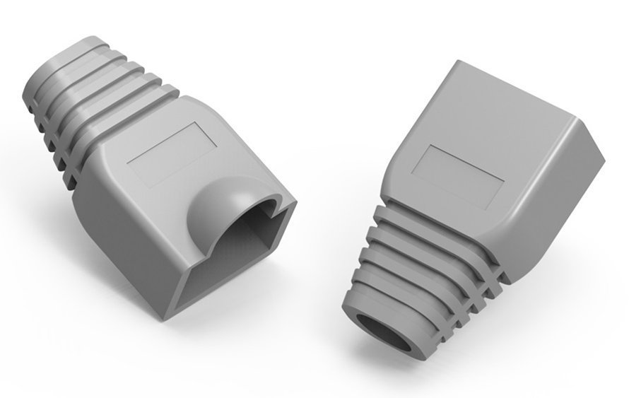 POWERTECH κάλυμμα για βύσμα δικτύου RJ45 , γκρι, 10τμχ 878