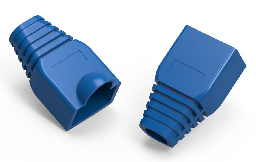 POWERTECH κάλυμμα για βύσμα δικτύου RJ45 , μπλε, 10τμχ 879