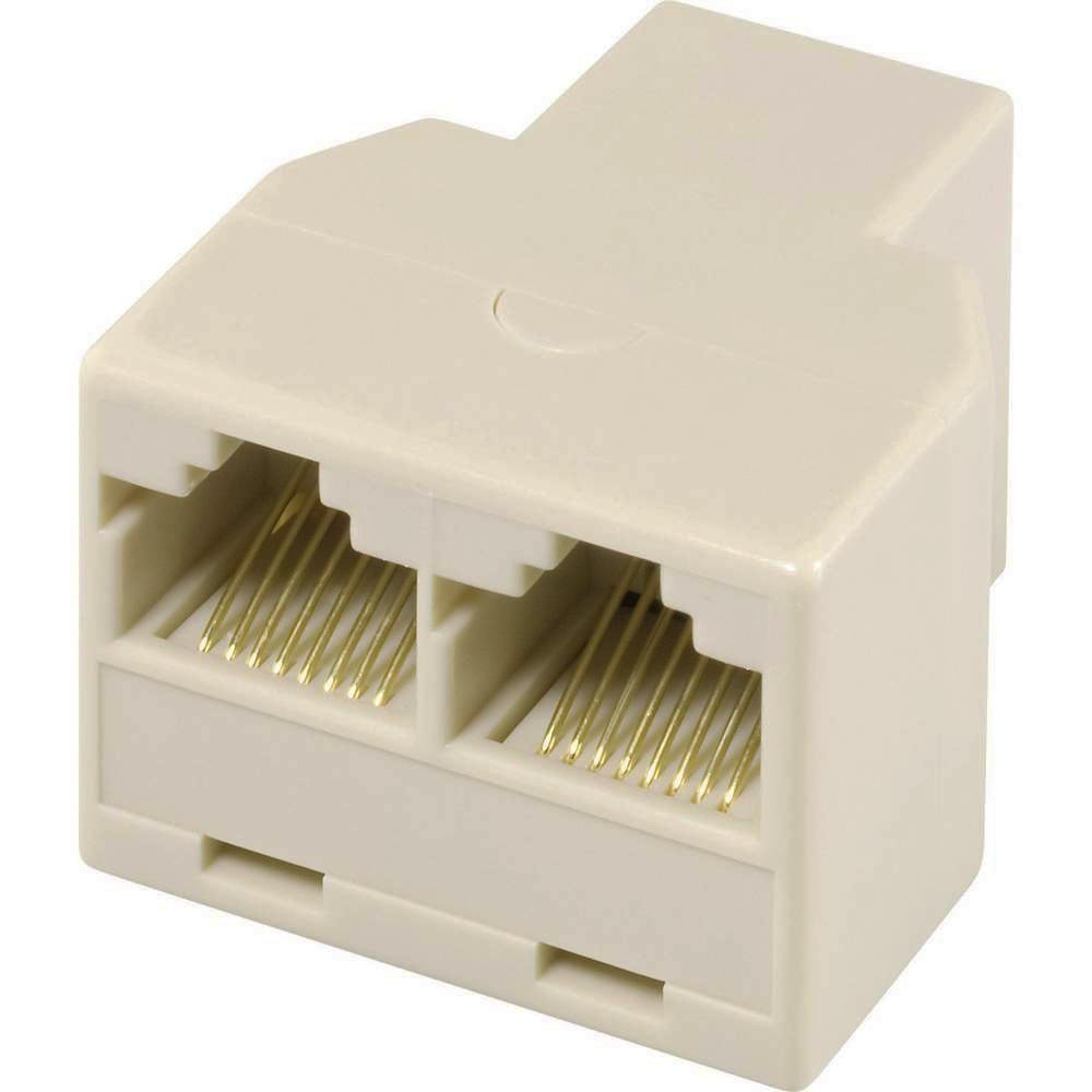 POWERTECH Αντάπτορας RJ45 (F) σε 2x RJ45 (F) , λευκό 1007