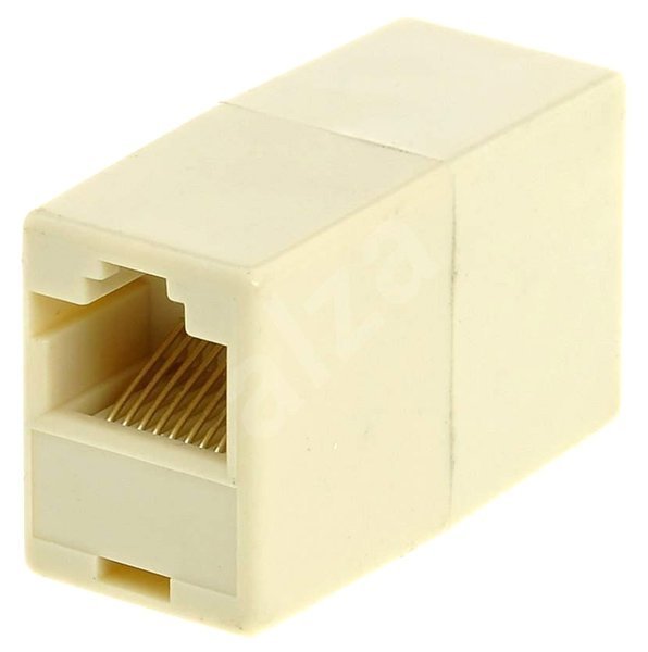 POWERTECH σύνδεσμος (μούφα) RJ45 UTP , 8p8c, λευκό, 5τμχ 2413