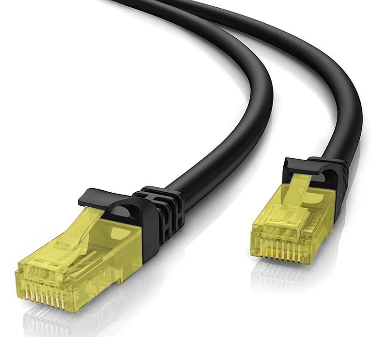 POWERTECH καλώδιο U/UTP Cat 5e , CCA 26AWG 0.4mm, 1m, μαύρο 2566