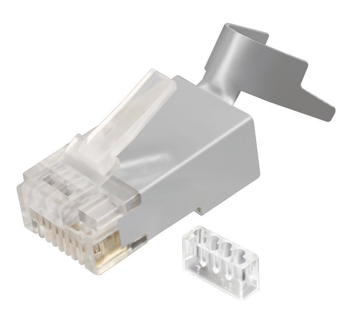 POWERTECH βύσμα RJ45 Cat 6a , copper, open type, 1.2mm, 10τμχ 3336