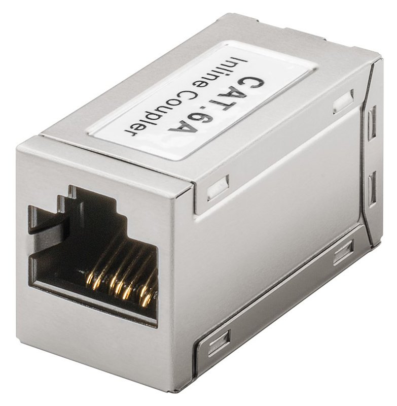 POWERTECH σύνδεσμος RJ45 Cat 6A , 500MHz, PoE+, ασημί 4940