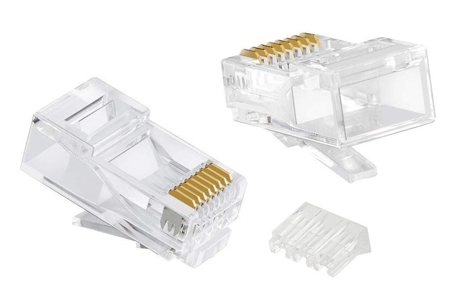 POWERTECH βύσμα RJ45 , Cat 6/6a UTP, modular, διάφανο, 50τμχ 6670