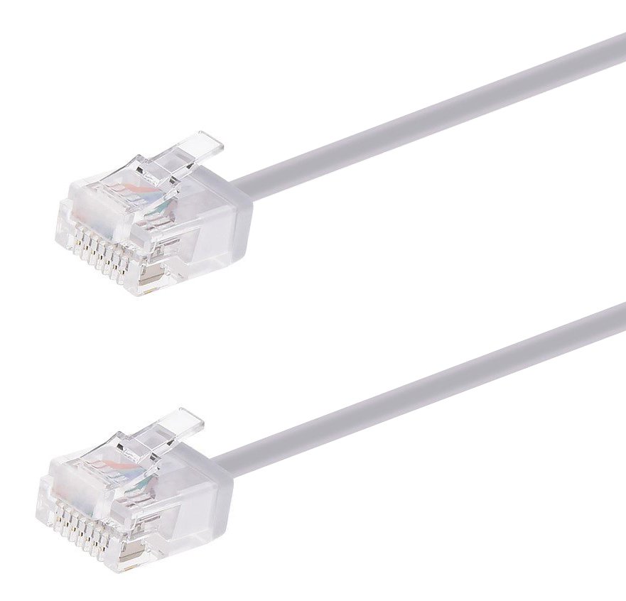 POWERTECH καλώδιο δικτύου , Cat 6A U/UTP, ultra slim, copper, 500MHz, 2m, γκρι 8905