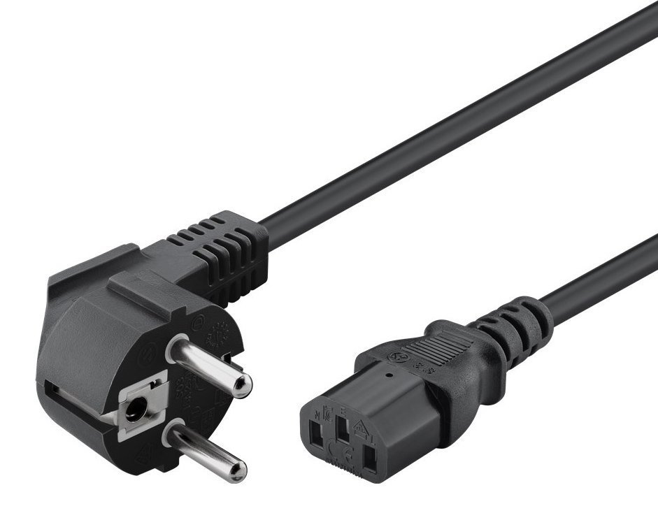 POWERTECH Καλώδιο τροφοδοσίας 3x 1mm² , μαύρο, 1.5m 799