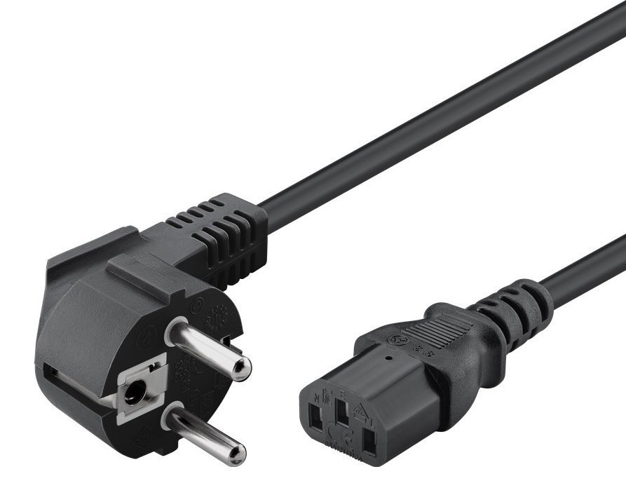 POWERTECH Καλώδιο τροφοδοσίας , 3x 0.75mm², CCS, 1.5m, μαύρο 1204