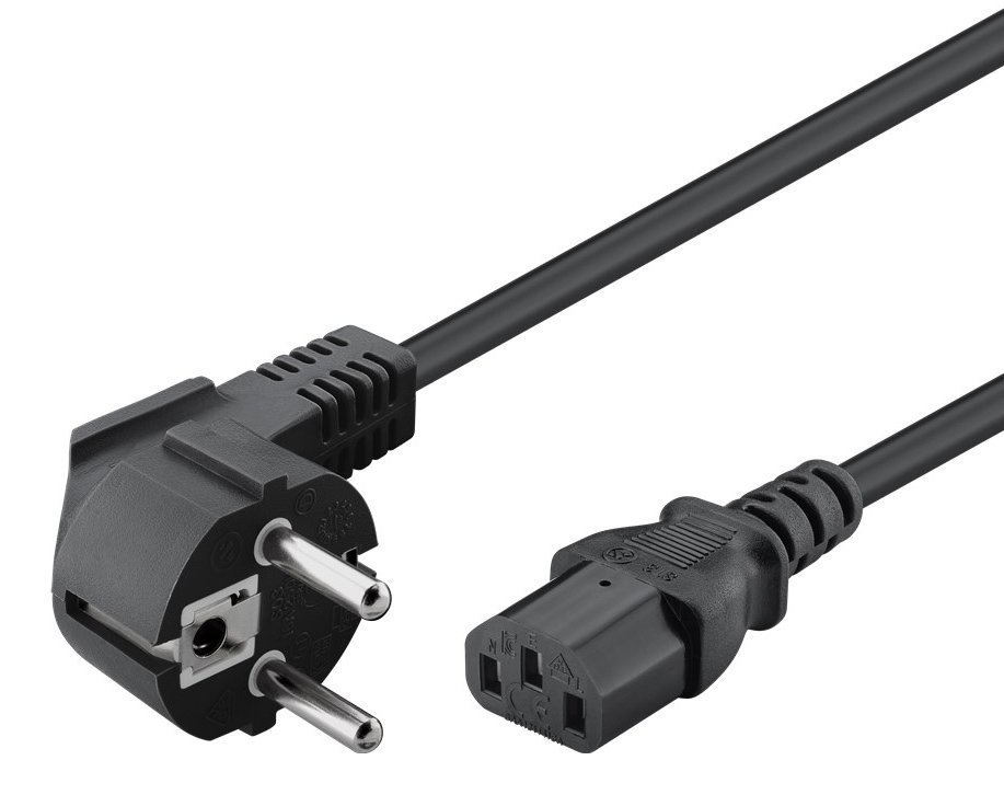 POWERTECH καλώδιο τροφοδοσίας , 3x 1mm², 3m, μαύρο 5365