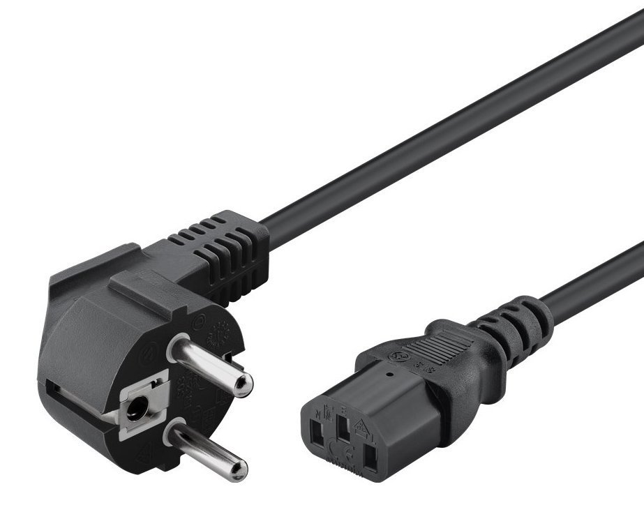 POWERTECH καλώδιο τροφοδοσίας , 3x 1mm², 5m, μαύρο 5366