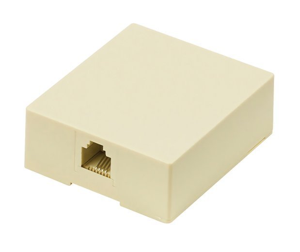 POWERTECH Πρίζα τηλεφώνου , RJ11 6p4c, μπεζ 1200
